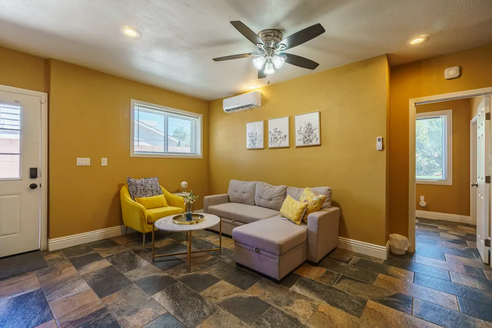 Casita kitchen and living space
