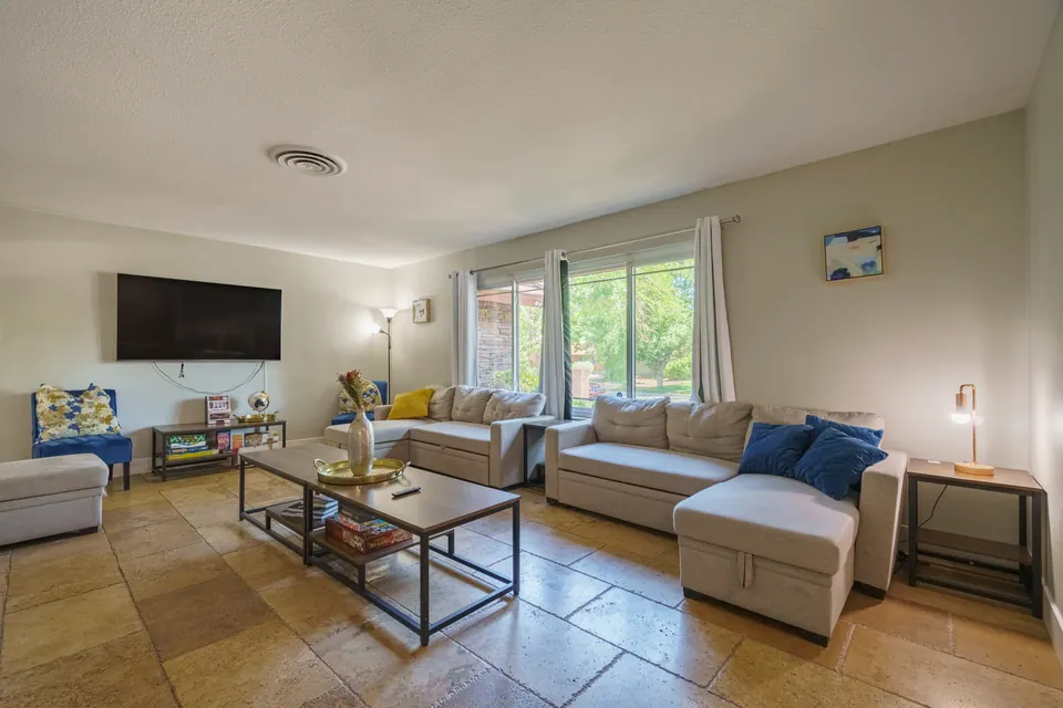 Living room with two sectionals